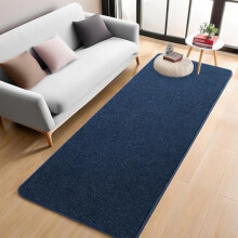 Tapis de couloir bleu marine 2x6 – Antidérapant, mousse à mémoire de forme douce, poils courts, lavable, compatible avec tous les types de sols