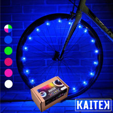 Lumière LED étanche à changement de couleur pour rayons de roue de vélo