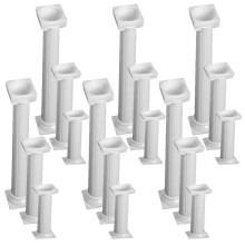 24 stuks Romeinse zuil taartsteunen, tafeldessertstandaards, taartsteunpilaren
