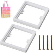 Entretoise à douille simple ABS 10 mm blanche (paquet de 2)