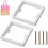 Entretoise à douille simple ABS 10 mm blanche (paquet de 2) 1