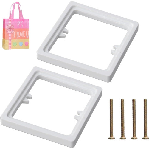Entretoise à douille simple ABS 10 mm blanche (paquet de 2)