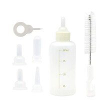 4Sets Transparente Pet Milk Feeder Flaschen Für Welpen Und Kätzchen