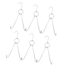 18Pièces Crochets S Pour Viande Double Crochet Argenté Résistant