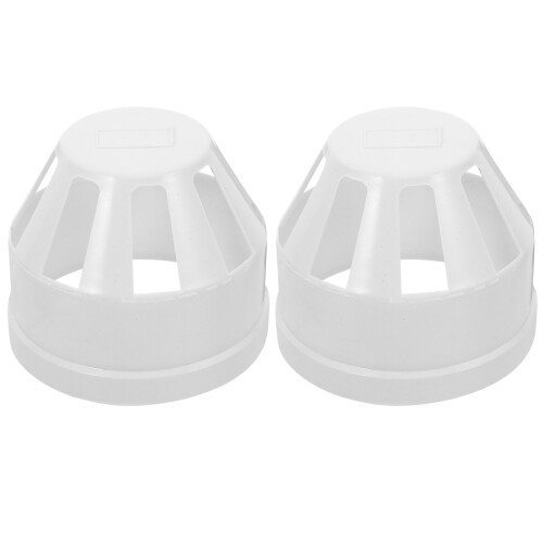 6Pièces Cache PVC Beige Durable Filtre Anti-Débris