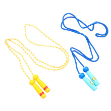 6Pcs Kids Exercise Jump Ropes Assorted Colors Anti-Slip Wooden Handles