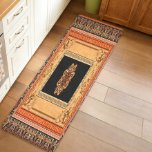 La alfombra de franela de 45 x 120 cm es suave y adecuada para entradas, lavaderos, dormitorios y pasillos. Es fácil de limpiar y está disponible