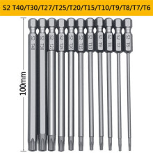 11Pc Long Reach Torx Star Hex Security Bit Set Tamper Proof Screwdriver Bit Hole