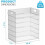 Organiseur de documents à 6 niveaux en maille, porte-documents de bureau blanc 3