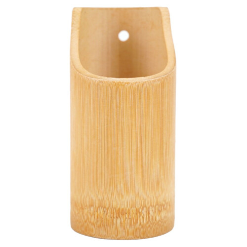 Chopstick Draining Holder in Beige Bamboo for Kitchen Decor 1Pack