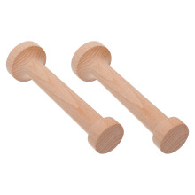 10Pièces Outil Tampon Pâtisseries Bois Beige Double Usage Four