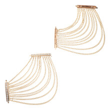 3Paires Épaulettes Métal Décoration Chic Pour Tenues