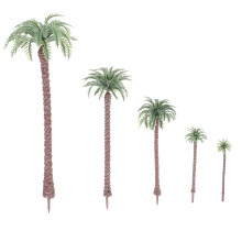 100Pcs Green Palm Tree Model Fake Trees for Train and Sand Table