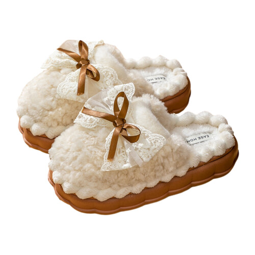 Pantofole termiche da donna foderate in pile con suola antiscivolo, morbide e calde – Taglia 5.5-6 (36-37)