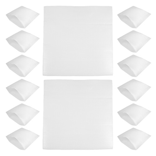 50Pièces Poches De Protection Blanches En Epe Pour De Verre