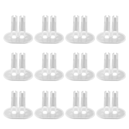 3Sets Clear Plastic Doll Fitting Holder for Stable Doll Display