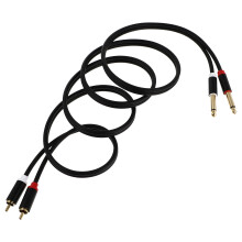 3St Zwarte Audio Kabel Mixer En Speaker Kabel Duurzaam PVC