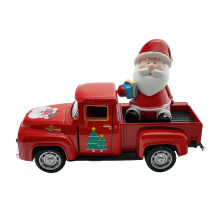 Vintage Red/Green/Orange Truck Decor, Farmhouse Metal Pickup Decor for Thanksgiving & Christmas, Indoor/Outdoor, Table Centerpiece – Compatible with