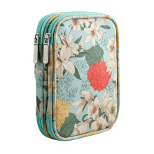 Crochet Hook Case with Zipper & Web Pockets – Lightweight Organizer for Hooks, Needles & Knitting Accessories