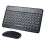 Ultra Slim Retro Bluetooth Keyboard & Mouse Combo – Rechargeable, Mini, Compatible with iPhone, Windows, Android, Tablet, Smartphone (Pink) 1