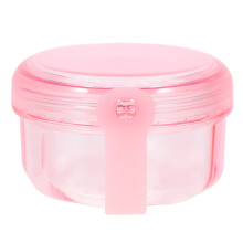 2Pcs Practical Pc Denture Container Compact Purple Holder for Storage