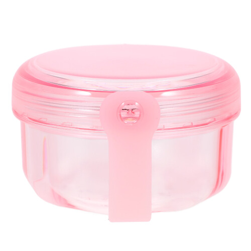 2Pcs Practical Pc Denture Container Compact Purple Holder for Storage