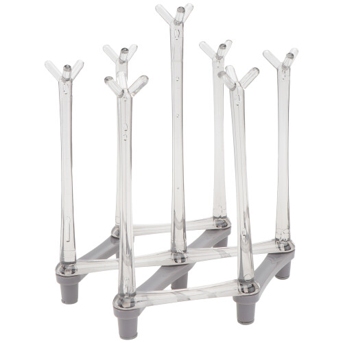 2Stk Goblet Trockenständer Hellgrau, Robuster Wein Halter Aus PP