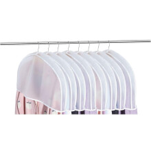 Lot de 10 housses d'épaules transparentes en plastique, housses à vêtements respirantes à soufflet de 5 cm pour vestes, manteaux et robes –