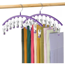 Perchas metálicas para pantalones de yoga con pinzas – Paquete de 4