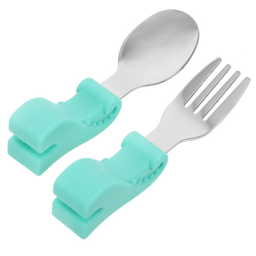 2Stk Gabel Set, Lebensmittelecht, Bunt, Baby