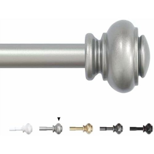 Set de bare de perdea cu diametru reglabil de 3/4"