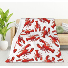 Manta de felpa de microfibra Red Lobster