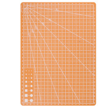 3Pièces Tapis De Couture Gravure Double Face A4 Orange En PP