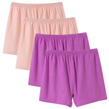 4er-Pack Damenunterwäsche, Plus-Size-Schlafshorts für ältere Damen, Plus-Size-Baumwoll-Boxershorts, lässige Shorts mit elastischem Bund, Rosa, D