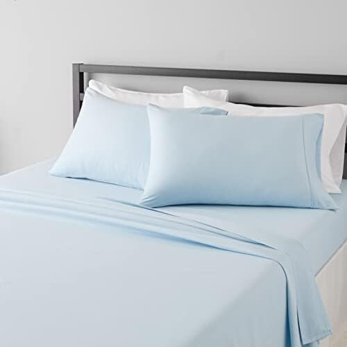 Roze microvezel beddengoedset, queensize, 4-delig