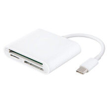 Prenosná čítačka GOOHOCHY s adaptérom a prevodníkom pamäťových kariet USB-C