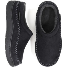 Chaussons mocassins pour hommes, chauds et confortables, à enfiler à la maison ou à l'extérieur.