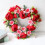 Guirlanda de rosas vermelhas em formato de coração de 45 cm (18 polegadas). 1