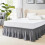 Jupe de lit King Size, 38 cm de hauteur, élastique, en microfibre 1