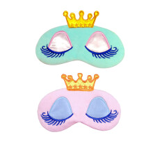 4Pièces Cache-Yeux Cartoon Colorés Doux Avec Couronne Pour