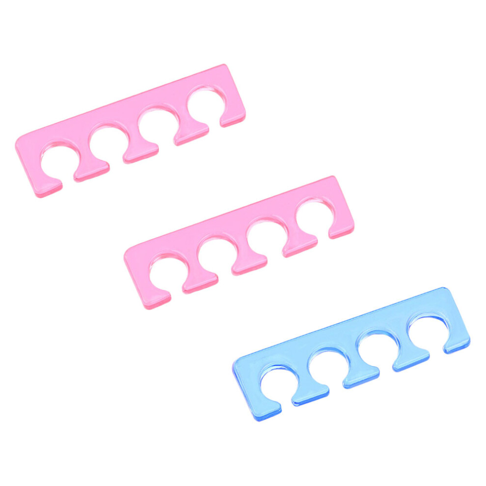 Aboofan 6Pcs Nail Separator Finger Divider Manicure Tools Assorted Colors