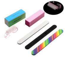 6pcs Nail Files and Buffer Set Nail Art Polisher Nail Buffer Block Kit Manicure Tools for Home Salon