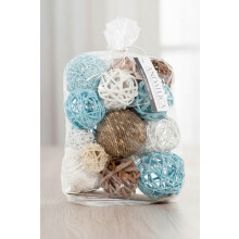 Decorative Vase Filler Bag with Orbs, Balls (Aqua Blue)