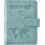 Étui portefeuille compact bleu clair pour passeport 1
