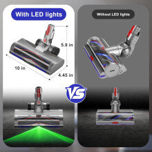 Cabeça de aspirador com luz LED verde para Dyson V7, V8, V10, V11, V15