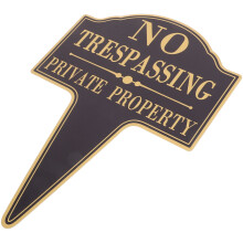 No Loitering Sign No Soliciting Sign With Metal Stakes Private Property Signs For Yard With Posts For House Black