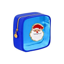 Weihnachts-Kosmetiktasche/Kulturbeutel, besticktes Buchstabenmotiv, geräumiger Reiseorganizer