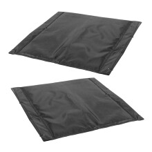 Maolán Cathaoir Rothaí Spúinse Dubh Breathable2pcs