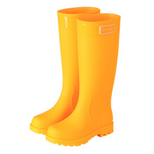 Rain Boots Women Waterproof Non- Casual Shoes Long Rain Boots Wide Calf For Gardening Outdoor Work And Everyday Wear Rain Boots Yellow