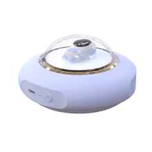 Aquecedor portátil mini GJX, com 2 configurações e alimentação USB.